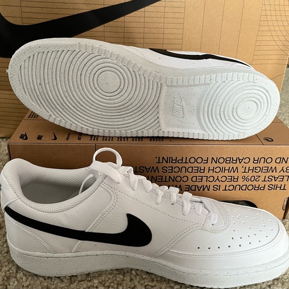 Nike Men’s Court Vision Low Next Nature Shoe Size 9.5 and 8.5 - Picture 3 of 5